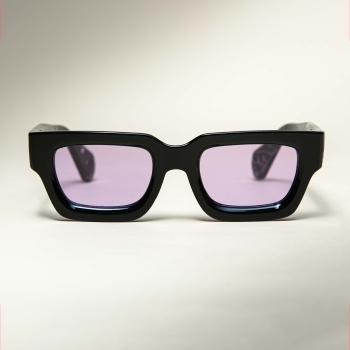 Kính mắt Alien gọng đen mắt tím